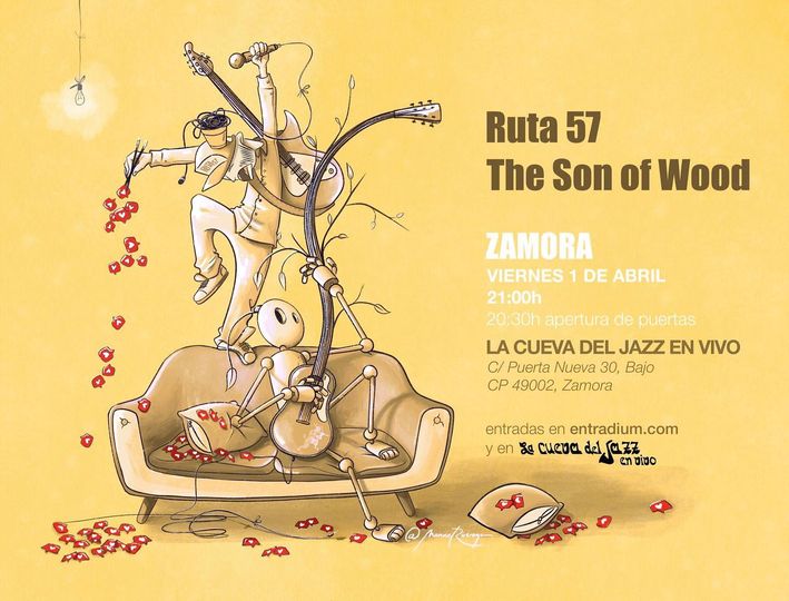 concierto la cueva del jazz 1 de abril the son of the wood y ruta 57