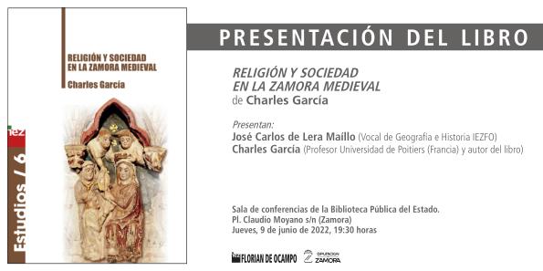 Presentación del libro Religión y sociedad en la Zamora medieval. Zamora Inquieta. biblioteca Pública de Zamora