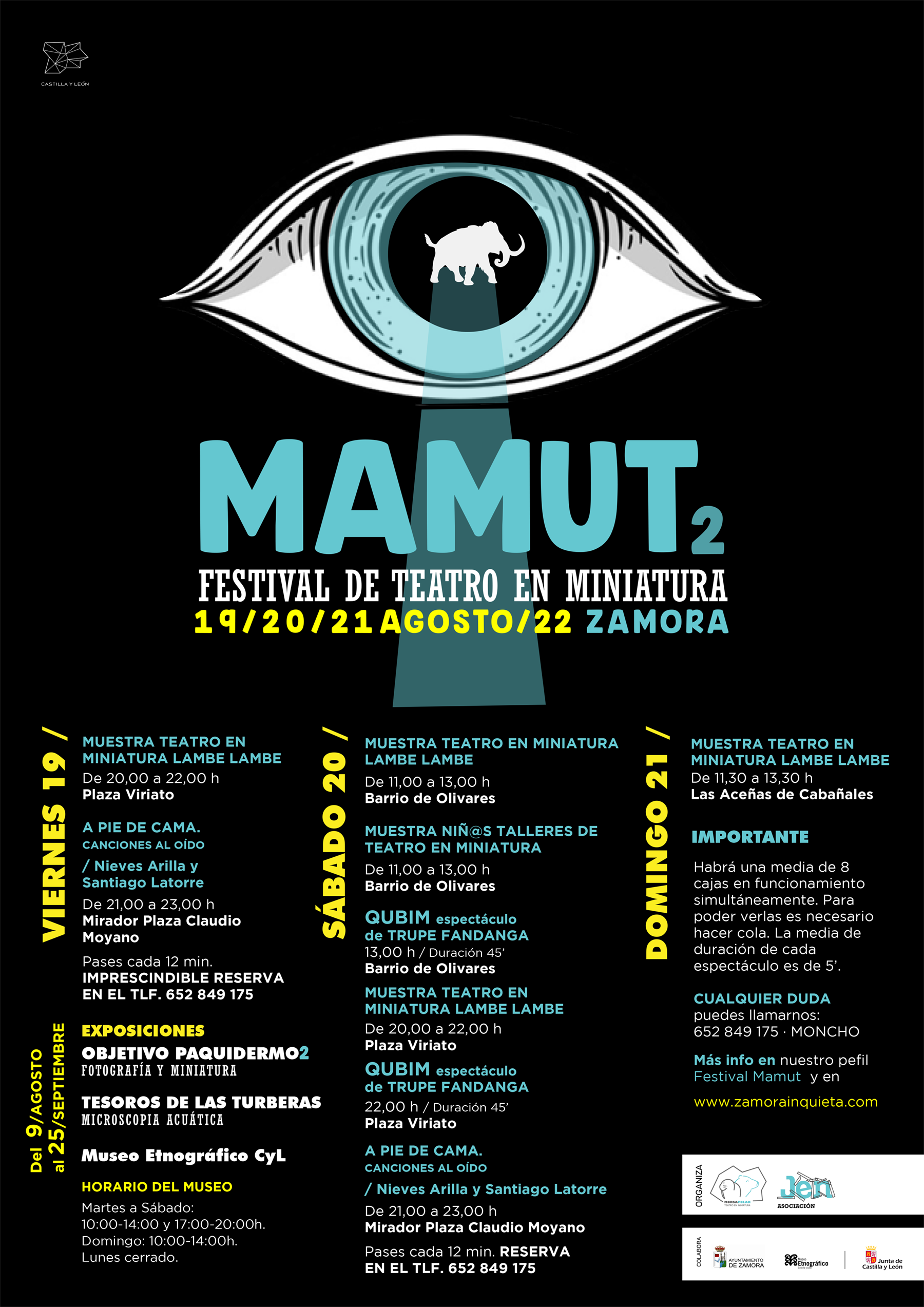 Mamut teatro en miniatura. Agenda cultural. Zamora Inquieta.