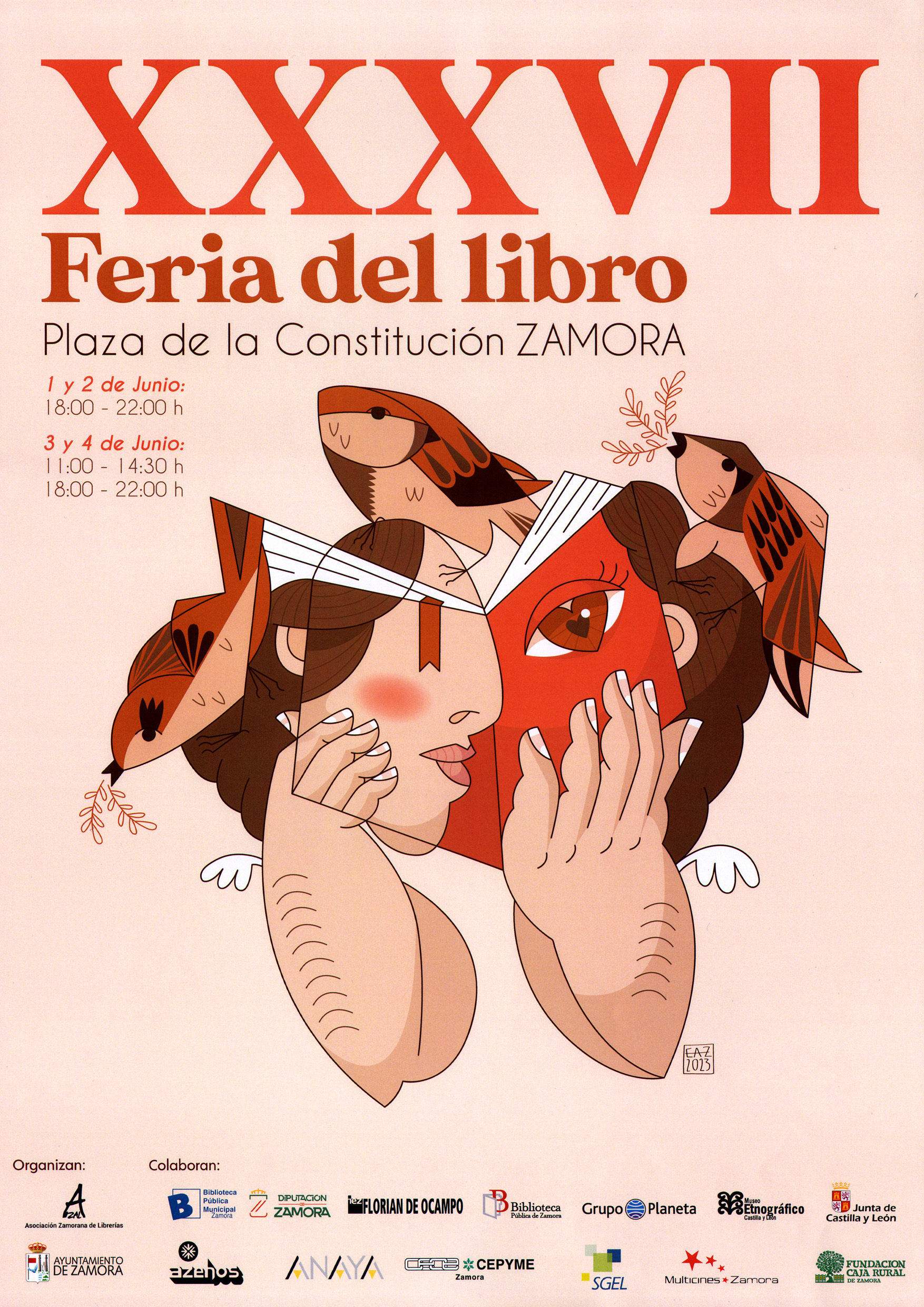 feria del libro de Zamora. plaza de la Constitución. librerías. Inquieta. agenda cultural. ZINQ.
