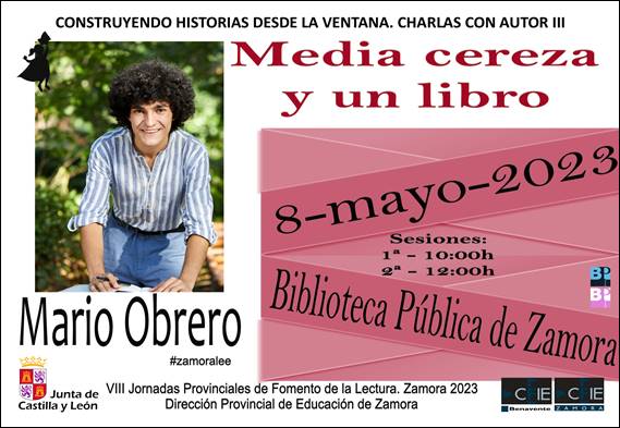 charla con Mario Obrero. poeta. colegios. agenda cultural. Biblioteca Pública de Zamora. Inquieta. ZINQ.