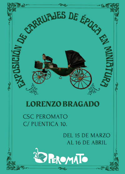 cartel de la exposición de carros de época en peromato zamora